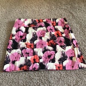 J crew pattern skirt